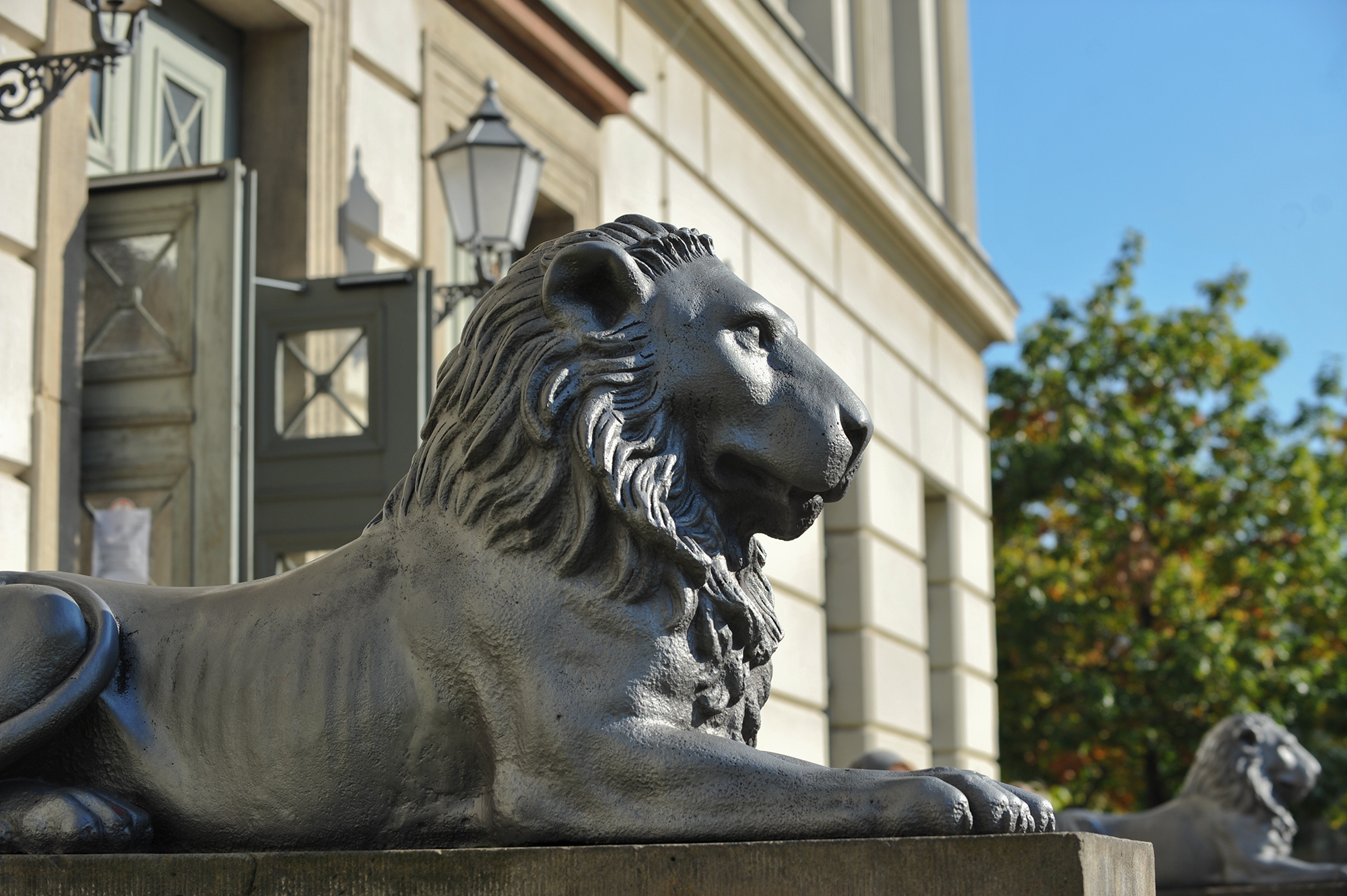 Löwenskulptur vor dem Löwengebäude – Foto: Markus Scholz